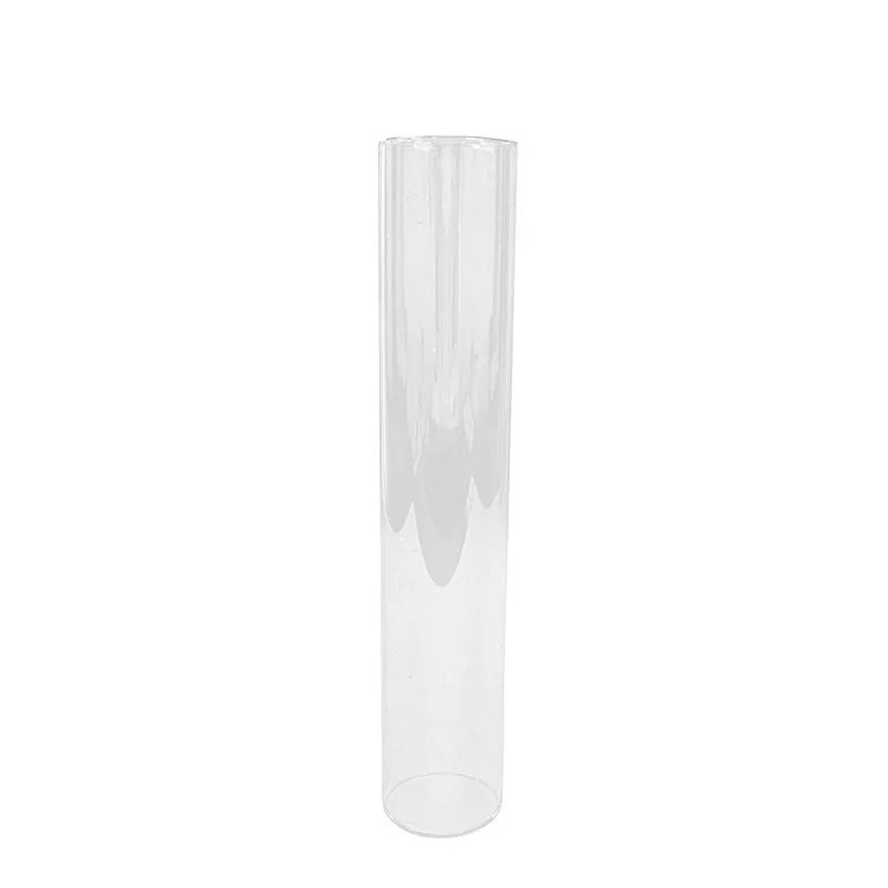 2 Clear 10 in Open End Cylinder Glass Hurricane CANDLE SHADES Party Supplies